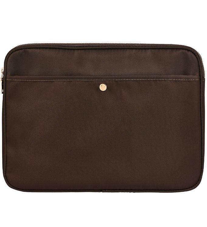 Fan Palm Brown Nylon Laptop Sleeve
