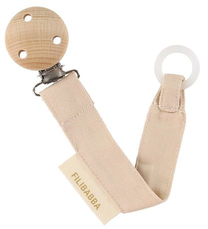 Filibabba Pacifier Clip - Doeskin Filibabba Pacifier Clip - Doeskin