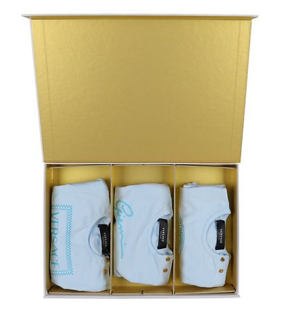 Versace Gaveæske - Bodyer l/æ - 3-pak - Lyseblå