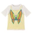 Stella McCartney Kids Kjole - Hæklet - Hvid/Gul m. Sommerfugl Stella McCartney Kids Kjole - Hæklet - Hvid/Gul m. Sommerfugl