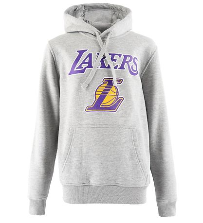 New Era Hættetrøje - Lakers - Gråmeleret