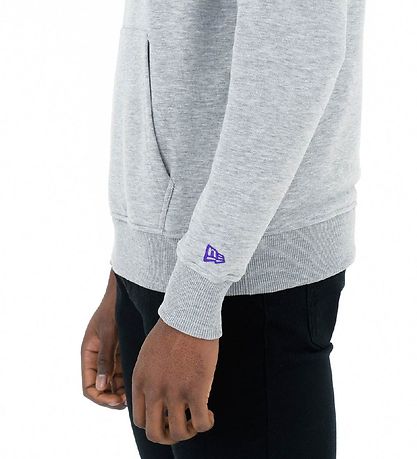 New Era Hoodie - Lakers - Gråmelerad New Era Hoodie - Lakers - Gråmelerad