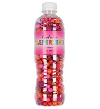 Pearl'n Fun Træperler m. Elastiksnor - 190 gram - Rød/Pink/Orang Pearl'n Fun Træperler m. Elastiksnor - 190 gram - Rød/Pink/Orang