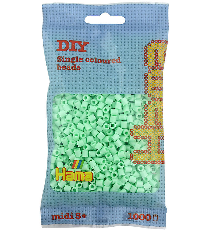 Hama Midi Perler - 1000 stk. - 98 Pastel Mint