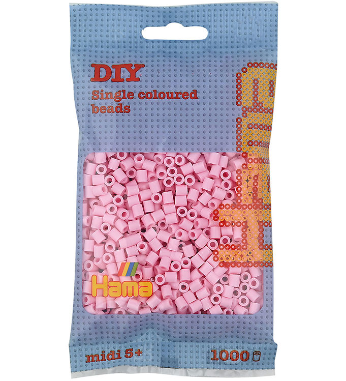 Hama Midi Perler - 1000 stk. - 95 Pastel Rosa