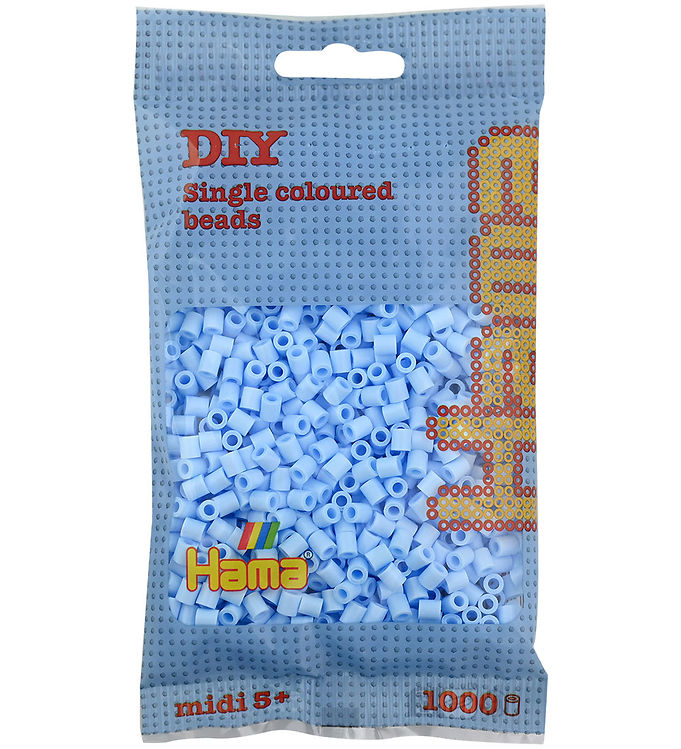 Hama Midi Perler 207-97 1000 stk - Pastel Isblå