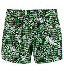 Puma Badeshorts - Grøn m. Print Puma Badeshorts - Grøn m. Print