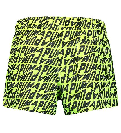 Puma Badeshorts - Neongul m. Print Puma Badeshorts - Neongul m. Print