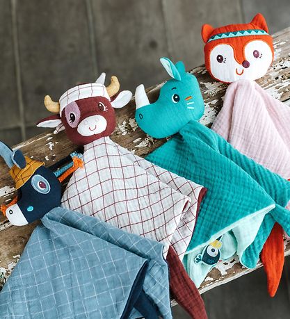 Lilliputiens Nusseklud - 32x32 cm - Alice - Rosa/Rød Lilliputiens Nusseklud - 32x32 cm - Alice - Rosa/Rød