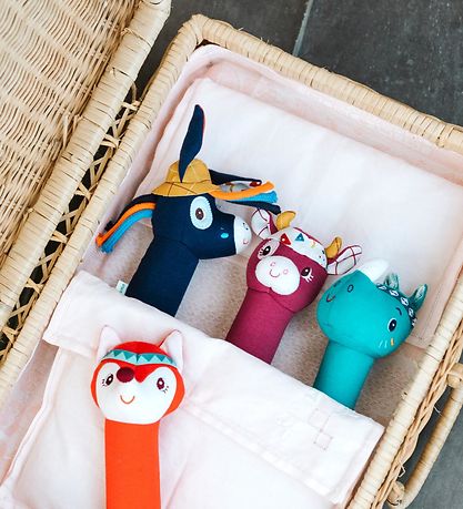 Lilliputiens Bamse m. Lyd - 17 cm - Alice - Rød