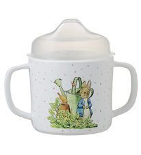Petit Jour Paris Feeding Cup - White w. Animals Petit Jour Paris Feeding Cup - White w. Animals