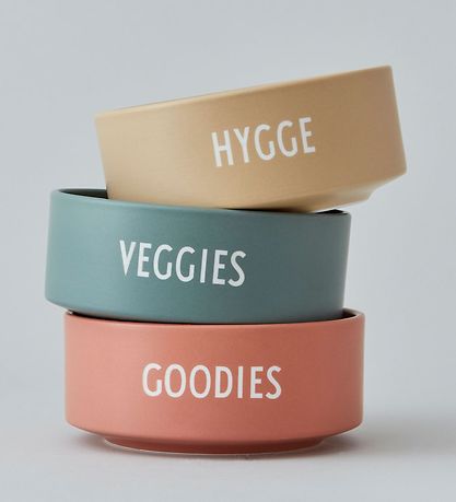 Design Letters Skål - Veggies - Grøn
