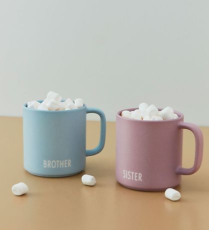Design Letters Krus - Favourite - Siblings - Blå m. Brother