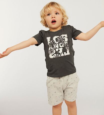 T-Shirt Petit by Sofie Schnoor - Julius - Noir av. Imprimé