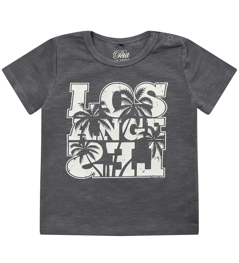 Petit by Sofie Schnoor T-Shirt - Julius - Schwarz m. Print - Sofie Schnoor - 74 - T-Shirts