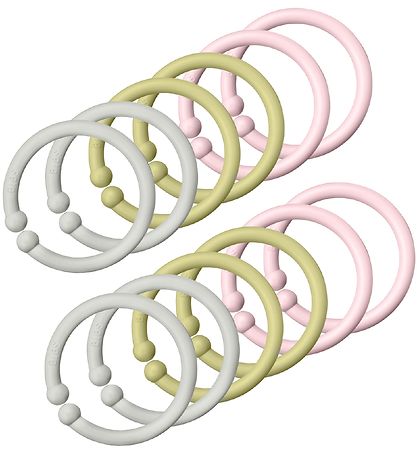 BIBS Ophængsringe/Loops - 12-pak - Haze/Meadow/Blossom BIBS Ophængsringe/Loops - 12-pak - Haze/Meadow/Blossom