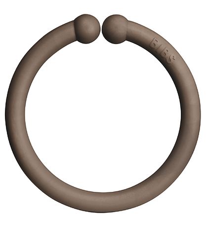 BIBS Ophængsringe/Loops - 12-pak - Sand/Vanilla/Dark Oak