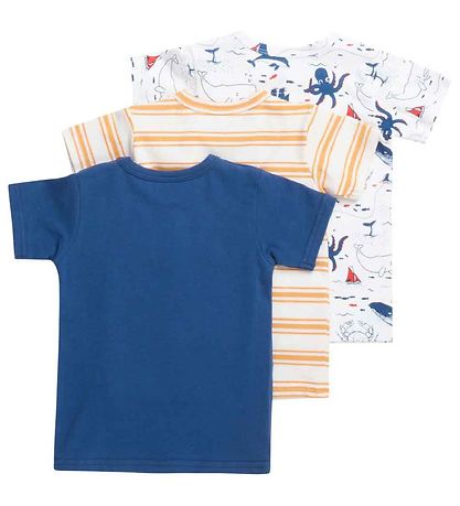 T-Shirt Hust and Claire - 3 Pack - Asmo - Blanc/Bleu/Jaune T-Shirt Hust and Claire - 3 Pack - Asmo - Blanc/Bleu/Jaune