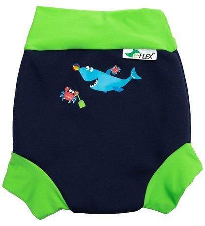 Konfidence Blebadebukser - UV50+ - Swim Nappy - Navy/Lime Fergal Konfidence Blebadebukser - UV50+ - Swim Nappy - Navy/Lime Fergal