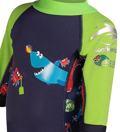 Konfidence Badeheldragt - UV50+ - Navy/Lime Fergal Konfidence Badeheldragt - UV50+ - Navy/Lime Fergal