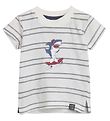 Hust and Claire T-shirt - Andy - Hvid m. Striber Hust and Claire T-shirt - Andy - Hvid m. Striber