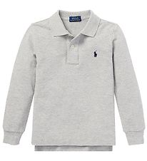 Polo Ralph Lauren Polobluse - Classics - Gråmeleret Polo Ralph Lauren Polobluse - Classics - Gråmeleret