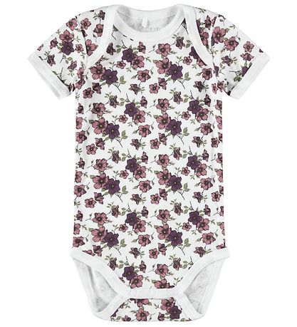 Name It Bodyer k/æ - Noos - NbfBody - 3-pak - Prune Purple/Hvid  Name It Bodyer k/æ - Noos - NbfBody - 3-pak - Prune Purple/Hvid