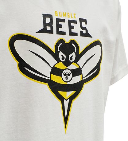 T-Shirt Hummel - hmlRimshot - Marchmallow av. Abeille T-Shirt Hummel - hmlRimshot - Marchmallow av. Abeille