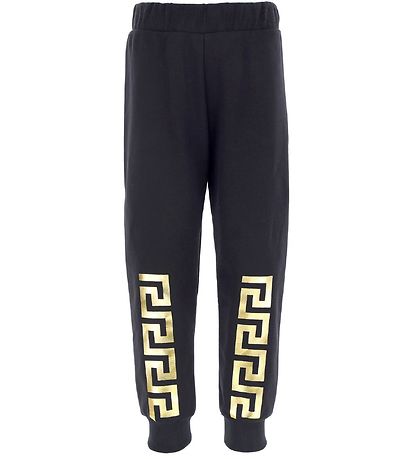 Versace Sweatpants - Greca - Sort/Guld Versace Sweatpants - Greca - Sort/Guld