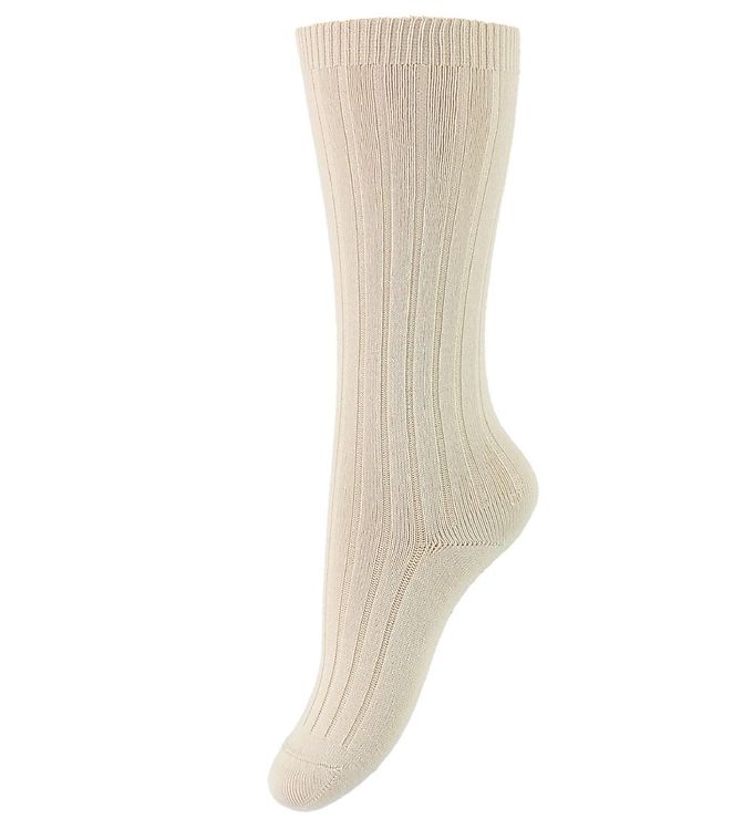 Condor Rib Knæstrømper - Beige