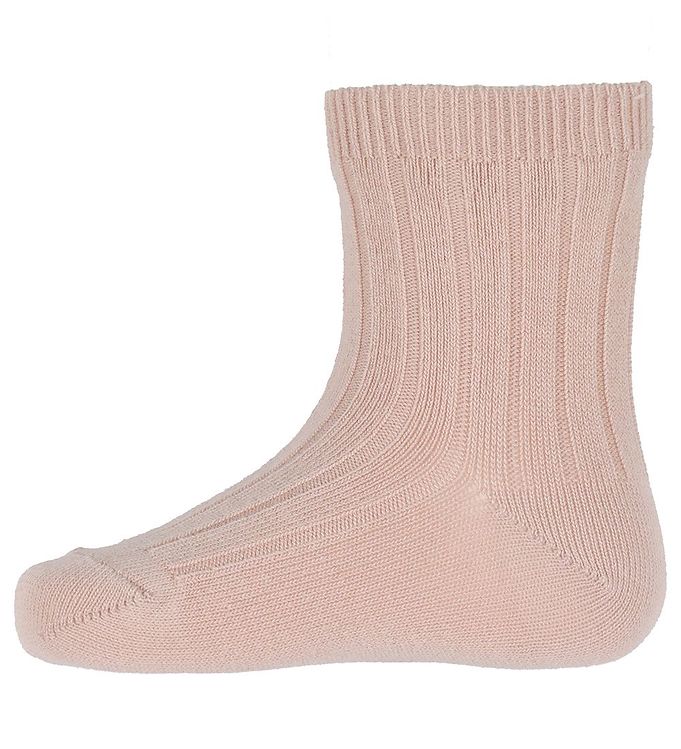 Condor Rib Strømper - Rosa