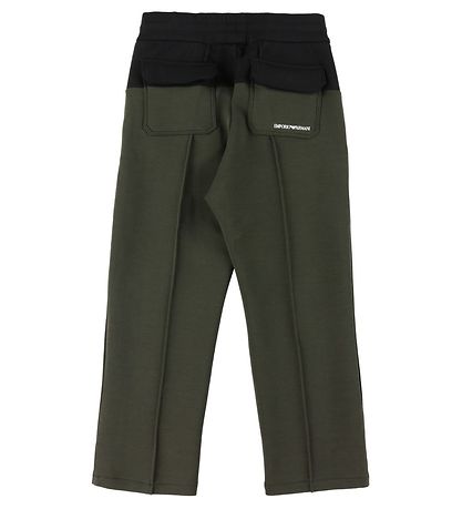 Emporio Armani Bukser - Armygrøn m. Sort Emporio Armani Bukser - Armygrøn m. Sort
