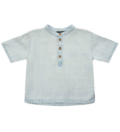 Petit by Sofie Schnoor Skjorte k/æ - Blå m. Knapper