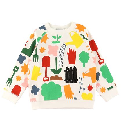 Stella McCartney Kids Sweatsæt - Gardening - Hvid Stella McCartney Kids Sweatsæt - Gardening - Hvid