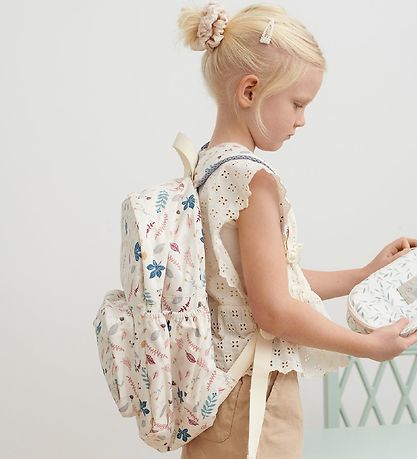 Cam Cam School Backpack - Pressed Leaves Rose Cam Cam School Backpack - Pressed Leaves Rose