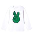 Stella McCartney Kids Bluse - Peace Leaf - Hvid Stella McCartney Kids Bluse - Peace Leaf - Hvid