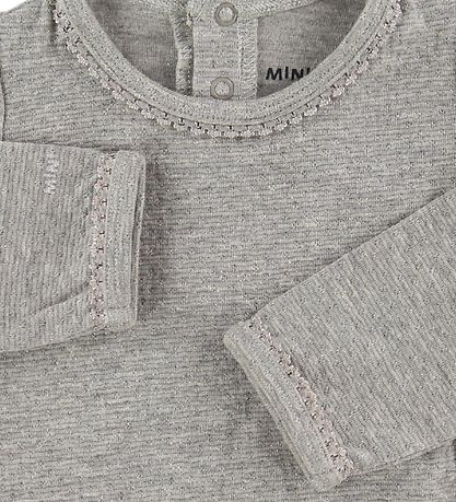 Mini A Ture X-Mas Body l/æ - Maxie - Light Grey Melange