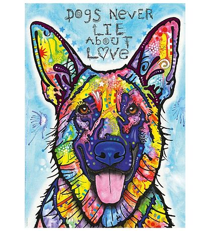 Heye Puzzle Puslespil - Dogs Never Lie - 1000 Brikker Heye Puzzle Puslespil - Dogs Never Lie - 1000 Brikker