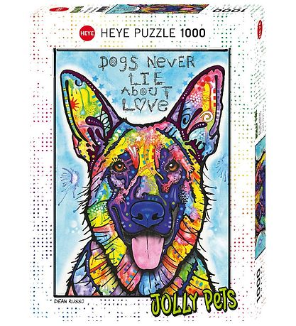 Heye Puzzle Puslespil - Dogs Never Lie - 1000 Brikker Heye Puzzle Puslespil - Dogs Never Lie - 1000 Brikker
