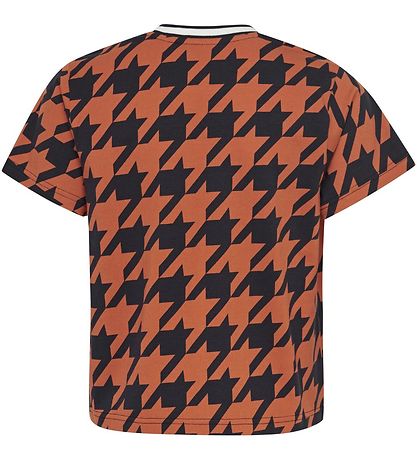 Hummel T-shirt - HMLChick - Navy/Orange m. Tern Hummel T-shirt - HMLChick - Navy/Orange m. Tern