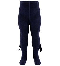 Condor Strømpebukser m. Veloursløjfe - Navy Condor Strømpebukser m. Veloursløjfe - Navy