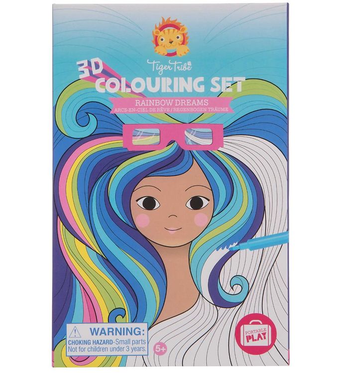 Tiger Tribe Farvesæt - 3D - Rainbow Dreams