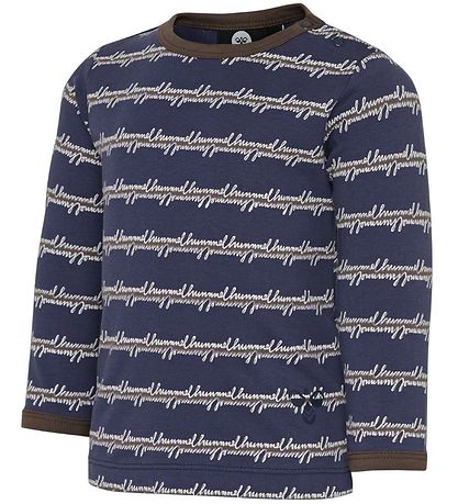 Hummel Bluse - HMLKerem - Navy/Brun Hummel Bluse - HMLKerem - Navy/Brun