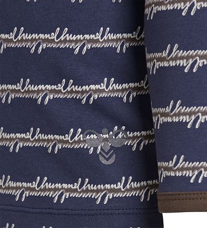 Hummel Bluse - HMLKerem - Navy/Brun Hummel Bluse - HMLKerem - Navy/Brun