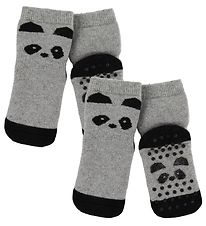 Liewood Strømper - Antiskrid - 2-pak - Nellie - Panda Grey Melan Liewood Strømper - Antiskrid - 2-pak - Nellie - Panda Grey Melan