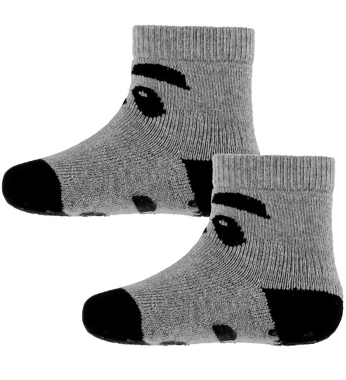 Liewood Strømper - Antiskrid - 2-pak - Nellie - Panda Grey Melan