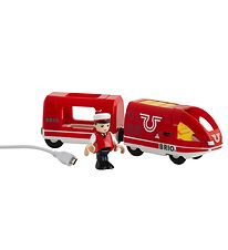 BRIO Genopladeligt Tog m. USB-kabel - 18,9 cm - Rød 33746 BRIO Genopladeligt Tog m. USB-kabel - 18,9 cm - Rød 33746