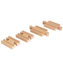 BRIO World Lige Skinner - 4 dele - Mini - Træ 33393 BRIO World Lige Skinner - 4 dele - Mini - Træ 33393