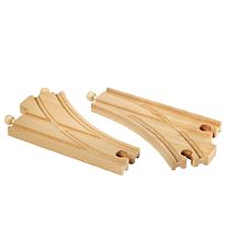 Aiguillages courbes BRIO - 2 Parties - Bois 33346 Aiguillages courbes BRIO - 2 Parties - Bois 33346