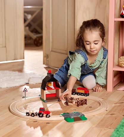 BRIO World Bondegård På Landet Sæt - 20 dele - Træ 33719